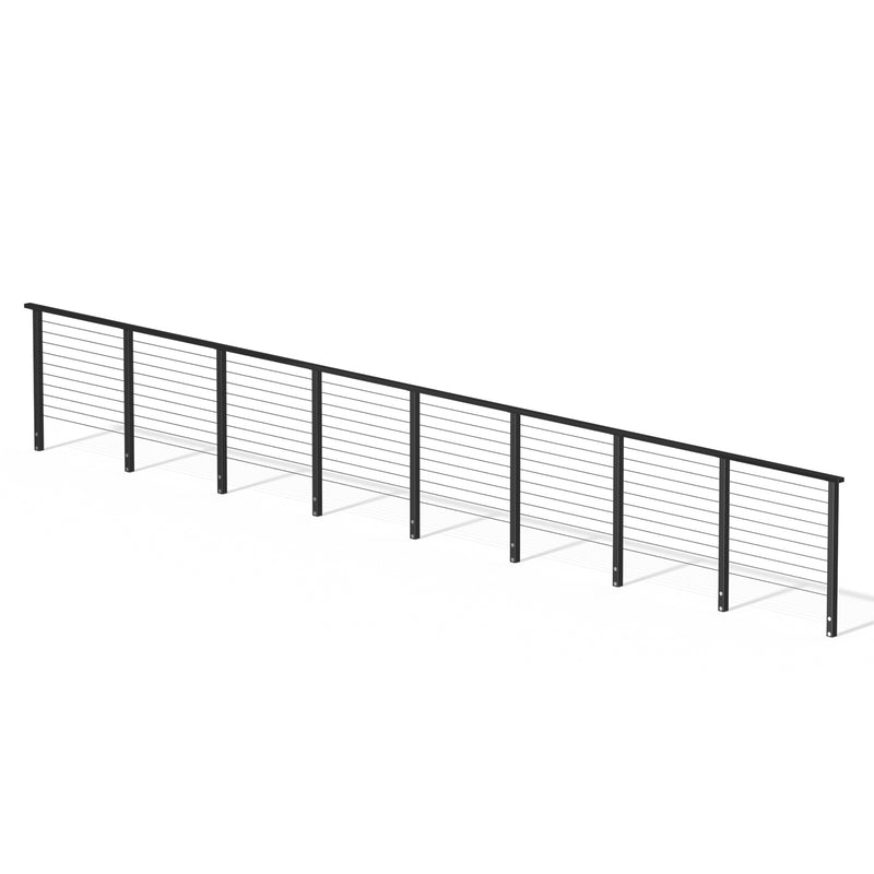 Load image into Gallery viewer, Muzata 36&quot; 26ft Black Side Mount Cable Railing Kit
