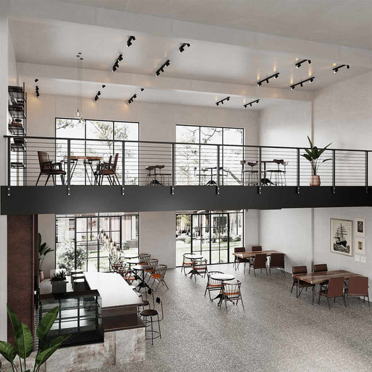 Black Cable Railing Indoor
