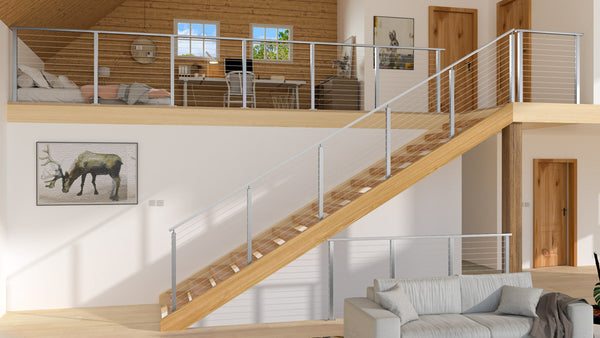 Modern-brushed-cable-railing-with-stainless-steel-posts