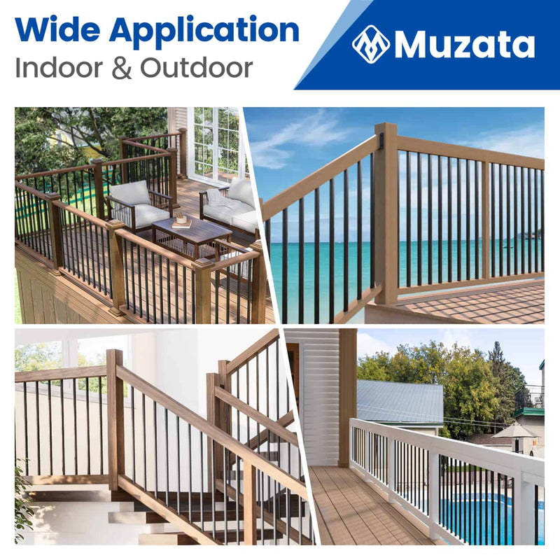 Load image into Gallery viewer, Muzata-26-inch-round-aluminum-baluster-WT02-installation-scene
