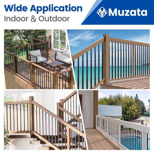 Muzata-26-inch-round-aluminum-baluster-WT02-installation-scene