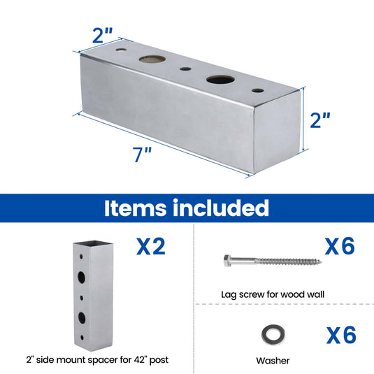 Muzata-PA24-railing-spacer-for-side-mounted-posts-size