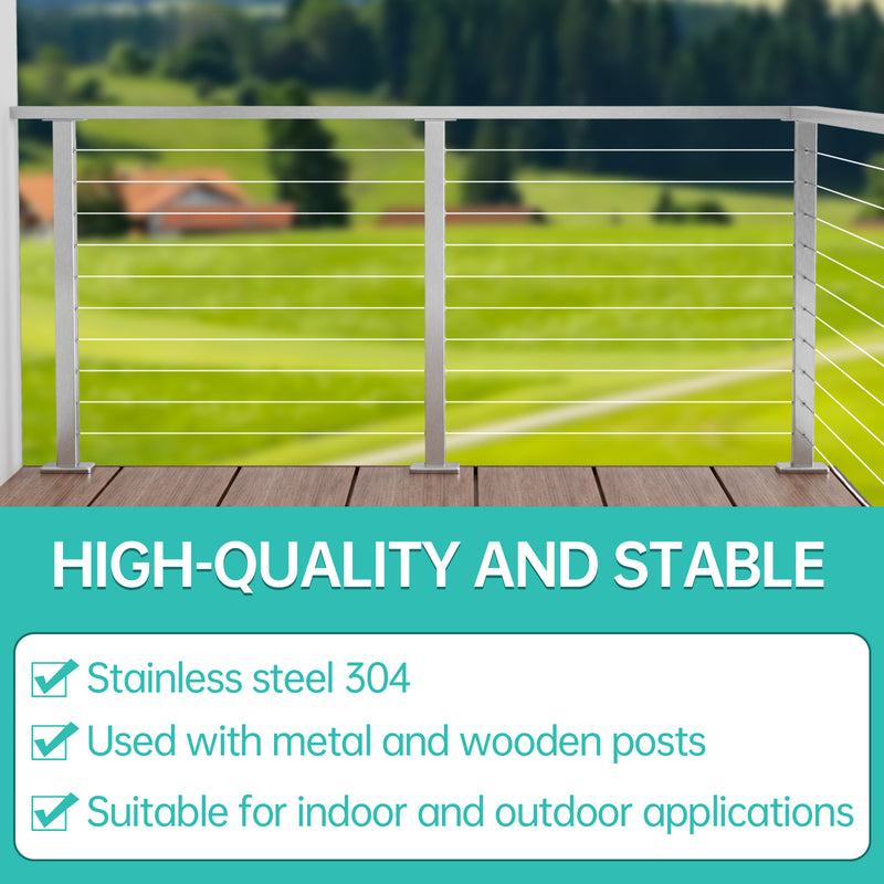 Load image into Gallery viewer, Strasee™ 6.6ft Stainless Steel Brushed Rectangular Tube Handrail Elegant Indoors Outdoors  Staircase Rail, ST-V0873
