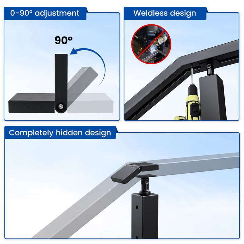 Load image into Gallery viewer, Muzata HA40 connector showcasing 0-90° angle adjustment and hidden design features.
