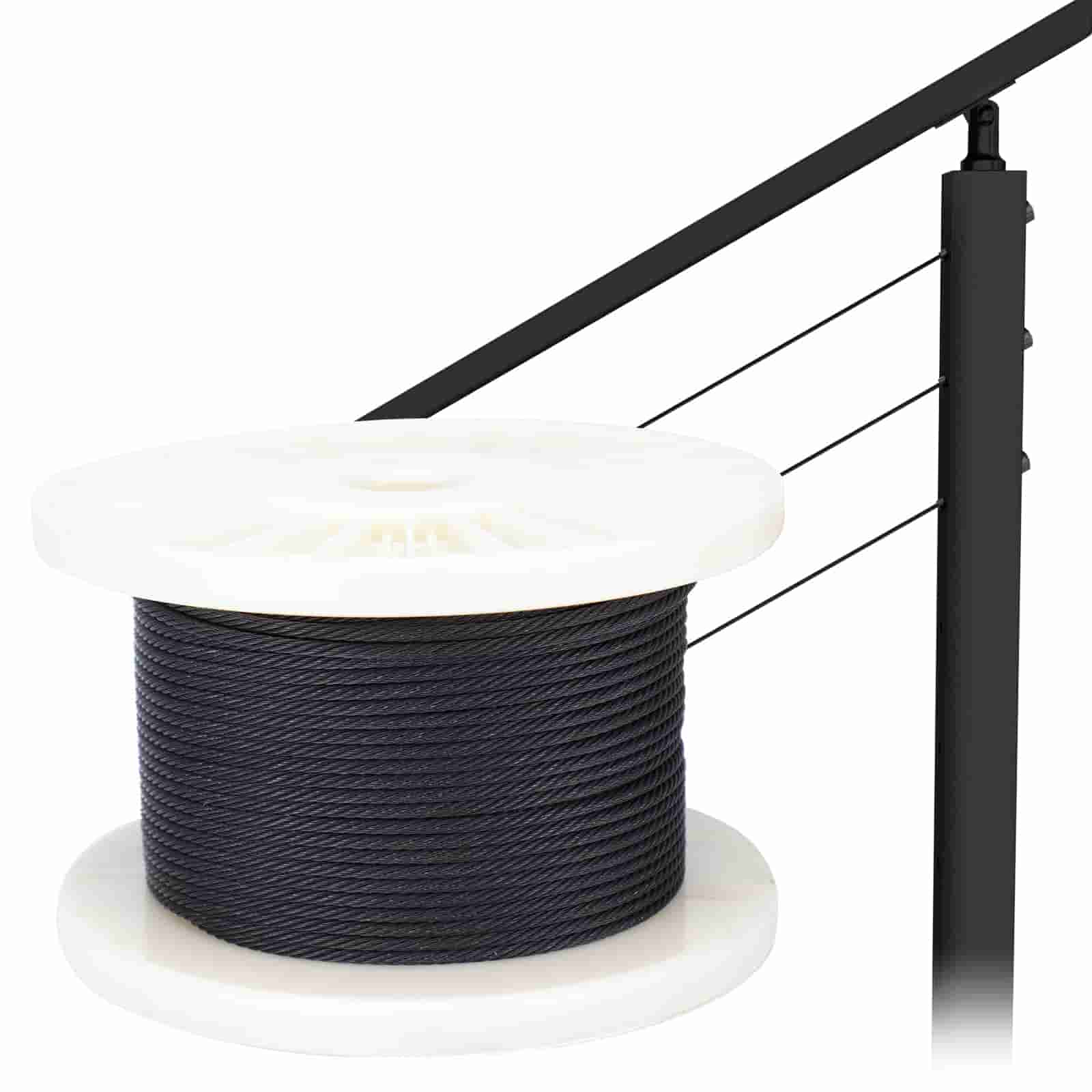BlackCool Black Cable Railing Systems | Muzata Railing
