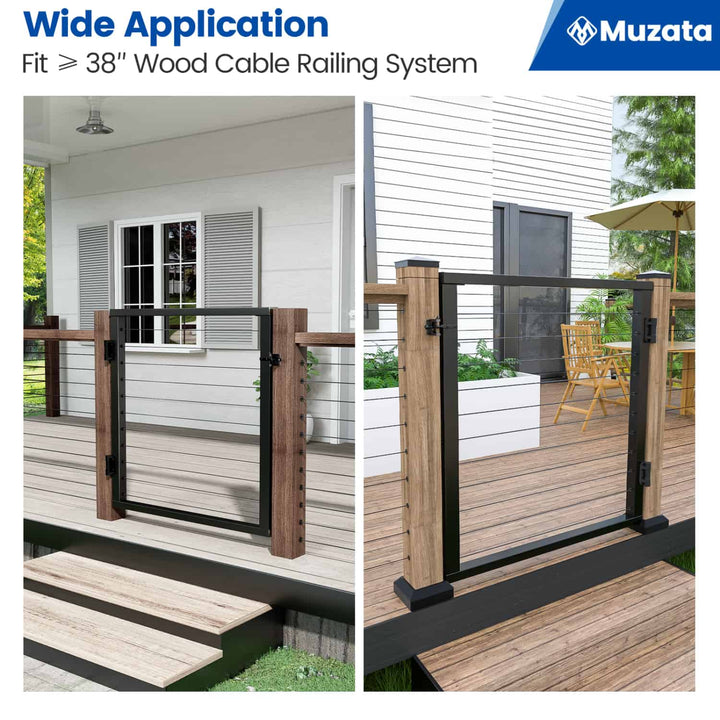 Aluminum Safety Deck Gate Kit – Fits 42
