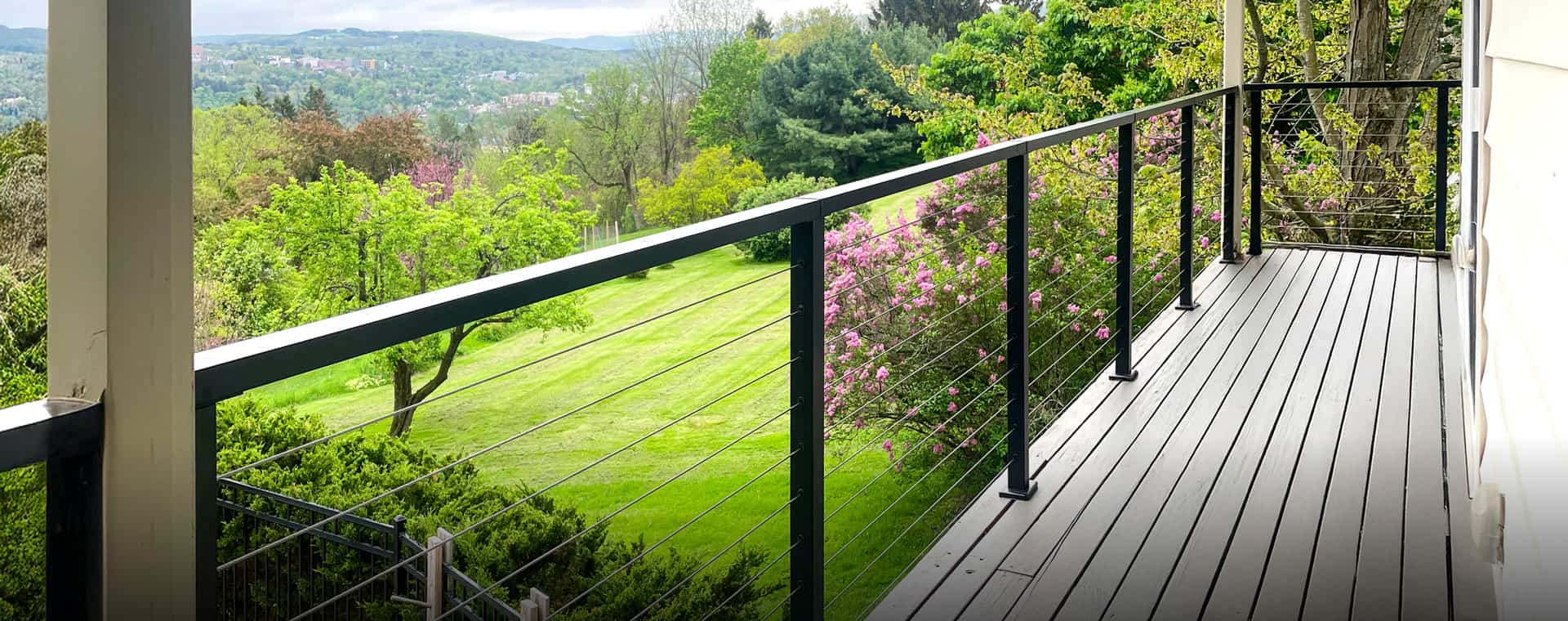 Black Cable Balcony Railing