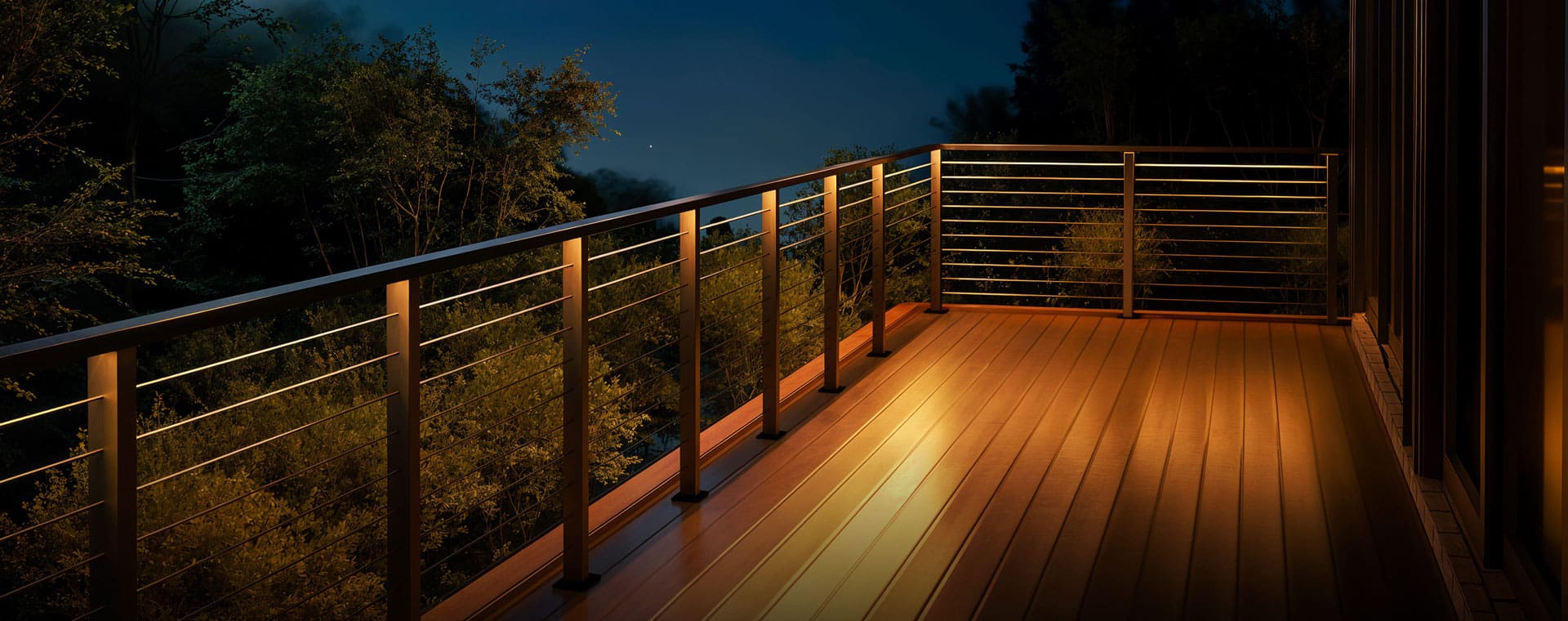 Illuminated Handrail Balcony Railing