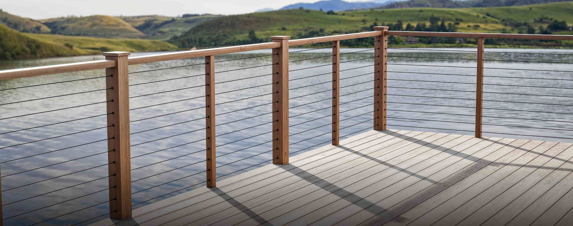 Dark Wooden Balcony Railing