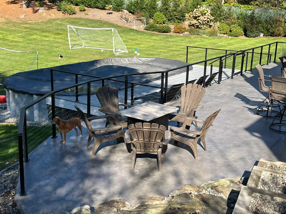 cable railing for gathering