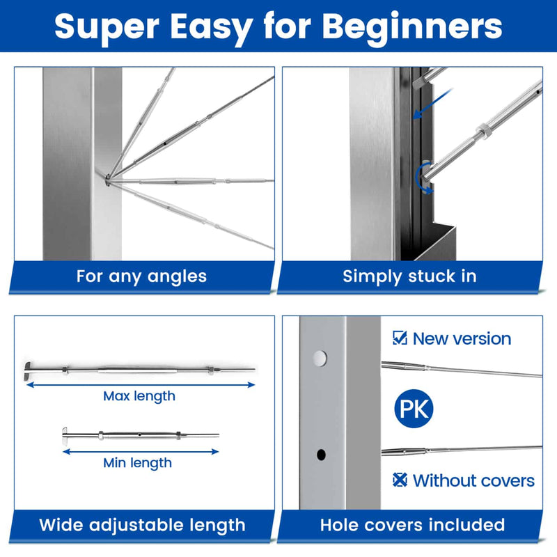 Load image into Gallery viewer, ck21-brushed-cable-railing-hardware-selling-points-1
