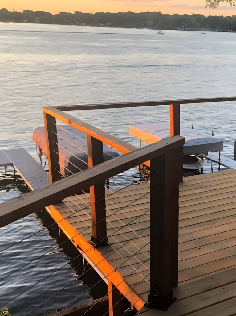 Openview Railing Living by the Lake, the Wood Deck Railing Brings the View Even Closer ...