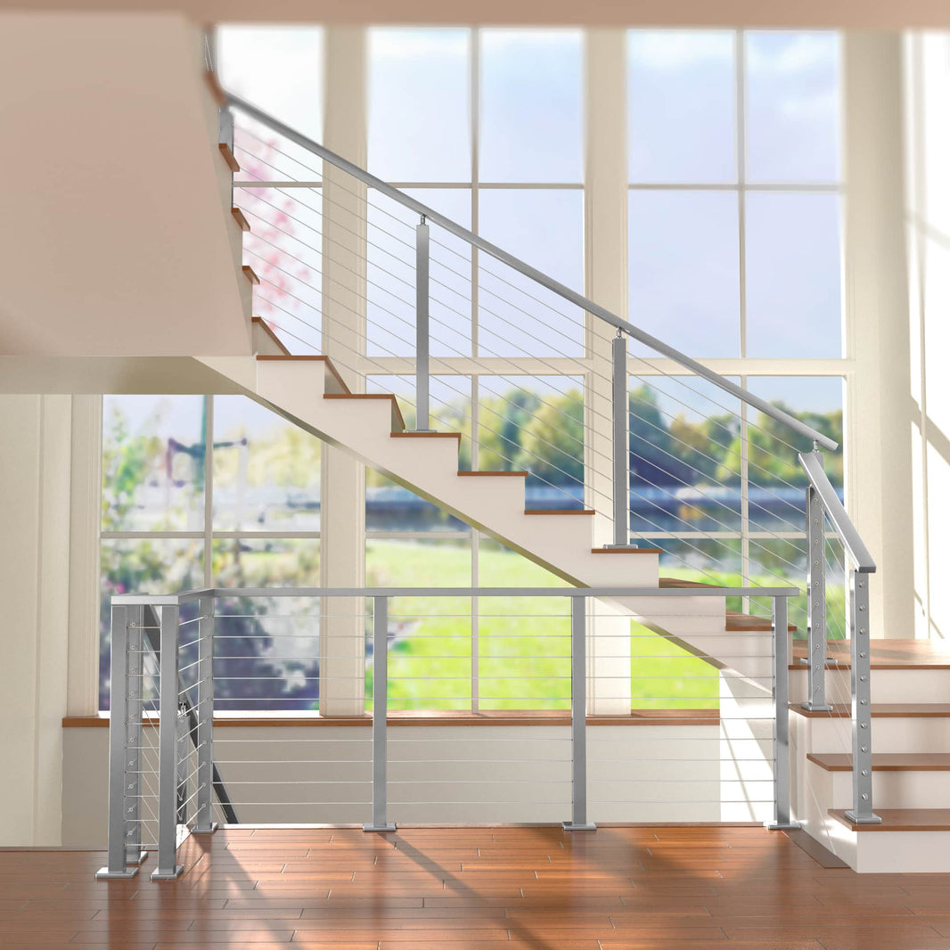 MetalBudget brushed-side mount cable railing system – Muzata