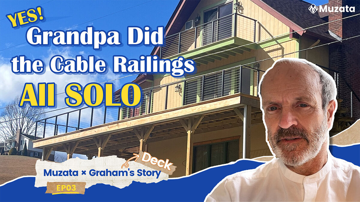 Grandpa's solo DIY proves: Installing cable railing is easier than you think