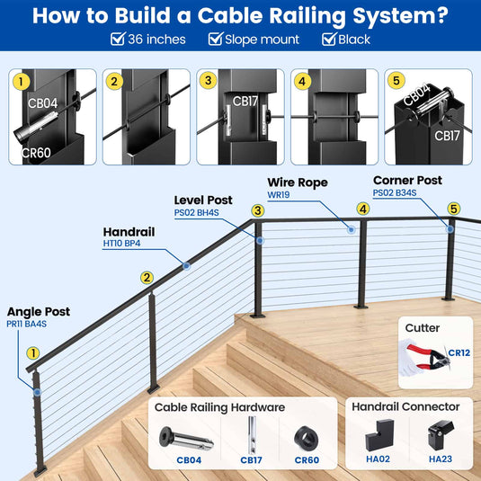 h021-304-black-slope-post-36-inch-system