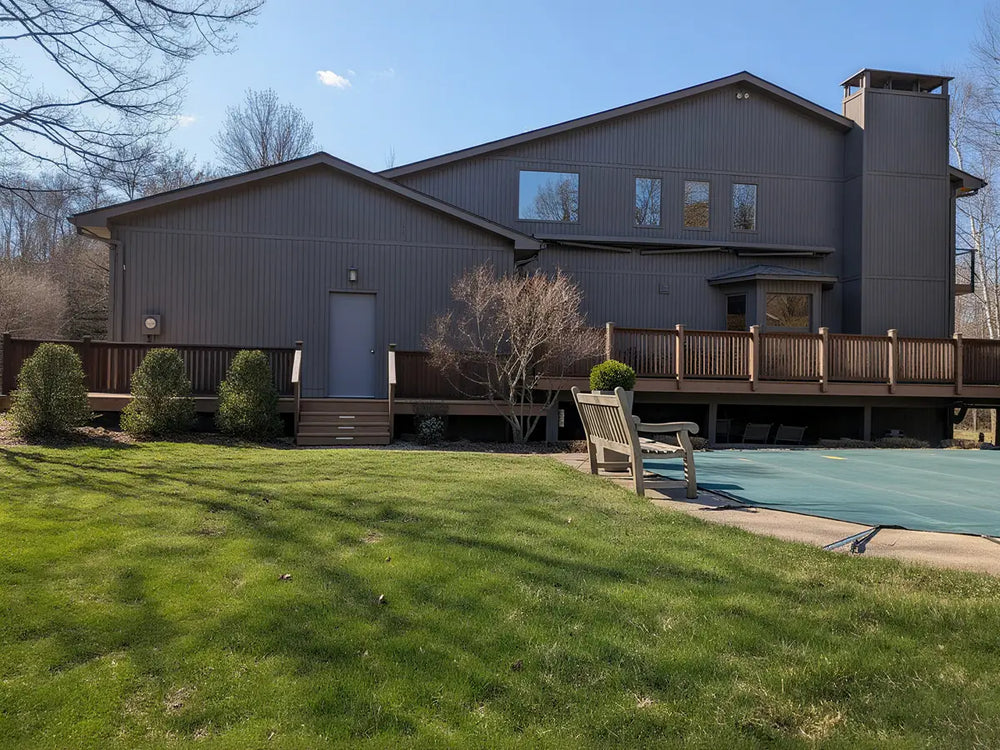 modern black horizontal cable railing design