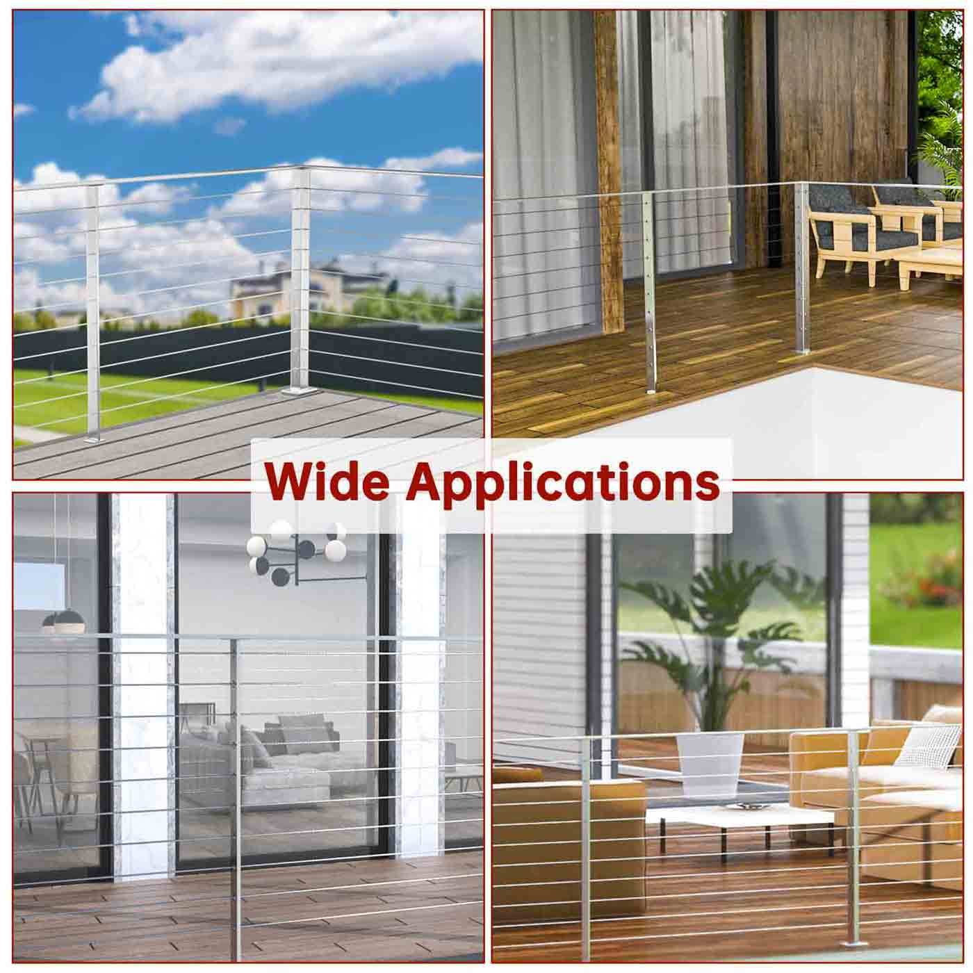 Buy MetalBudget Stainless Steel Railing Systems | Muzata Railing