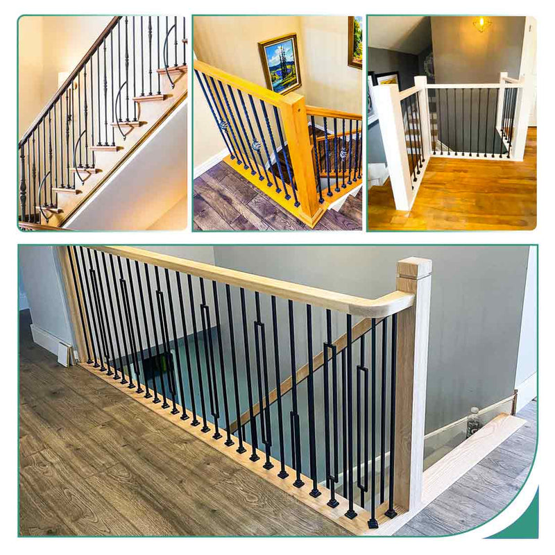 Load image into Gallery viewer, Muzata Baluster Shoes for 1/2&quot; Square Balusters, WT10 - Muzata
