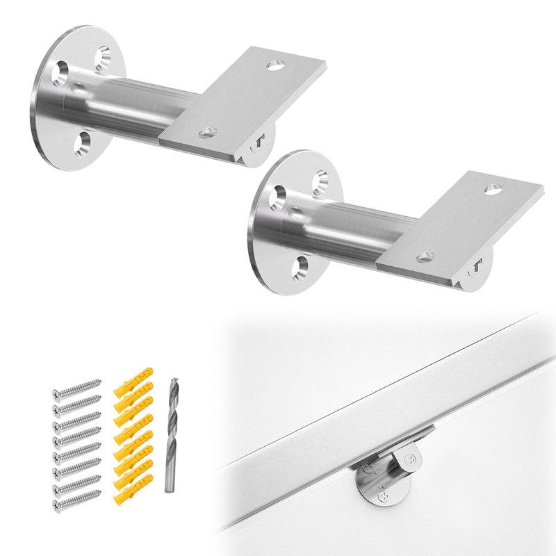 Load image into Gallery viewer, Muzata T304 Adjustable Wall Square Brackets for Stair Handrail Flat Balusters HB02 - Muzata
