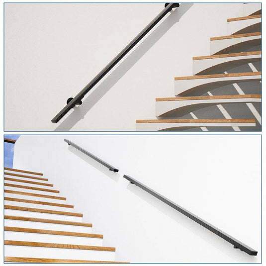 Muzata T304 Adjustable Wall Square Brackets for Stair Handrail Flat Balusters HB02 - Muzata