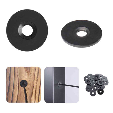 Muzata black T316 adhesive sleeves of multiple holes for wood metal posts - Muzata