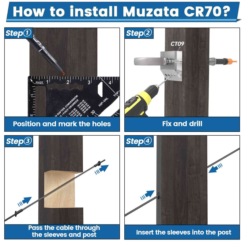 Load image into Gallery viewer, Muzata 30 Degree Angle T316 Protector Sleeves CR70 - Muzata
