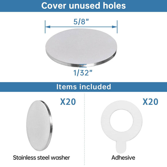 Muzata Adhesive Sleeves for Unused Holes End Post CR77 - Muzata