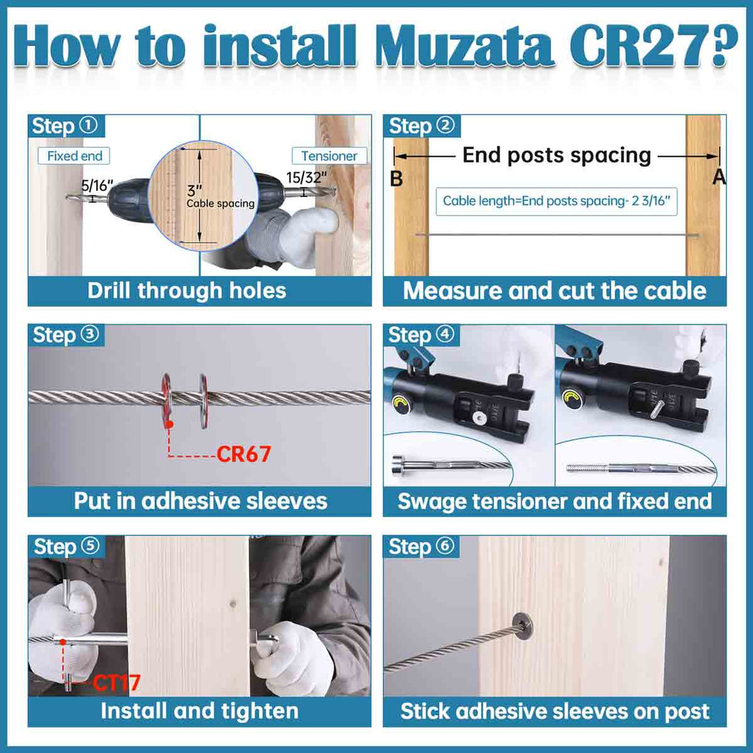 Shop Stair Railing Kits & Cable railing Hardware Fittings – Page 2 – Muzata