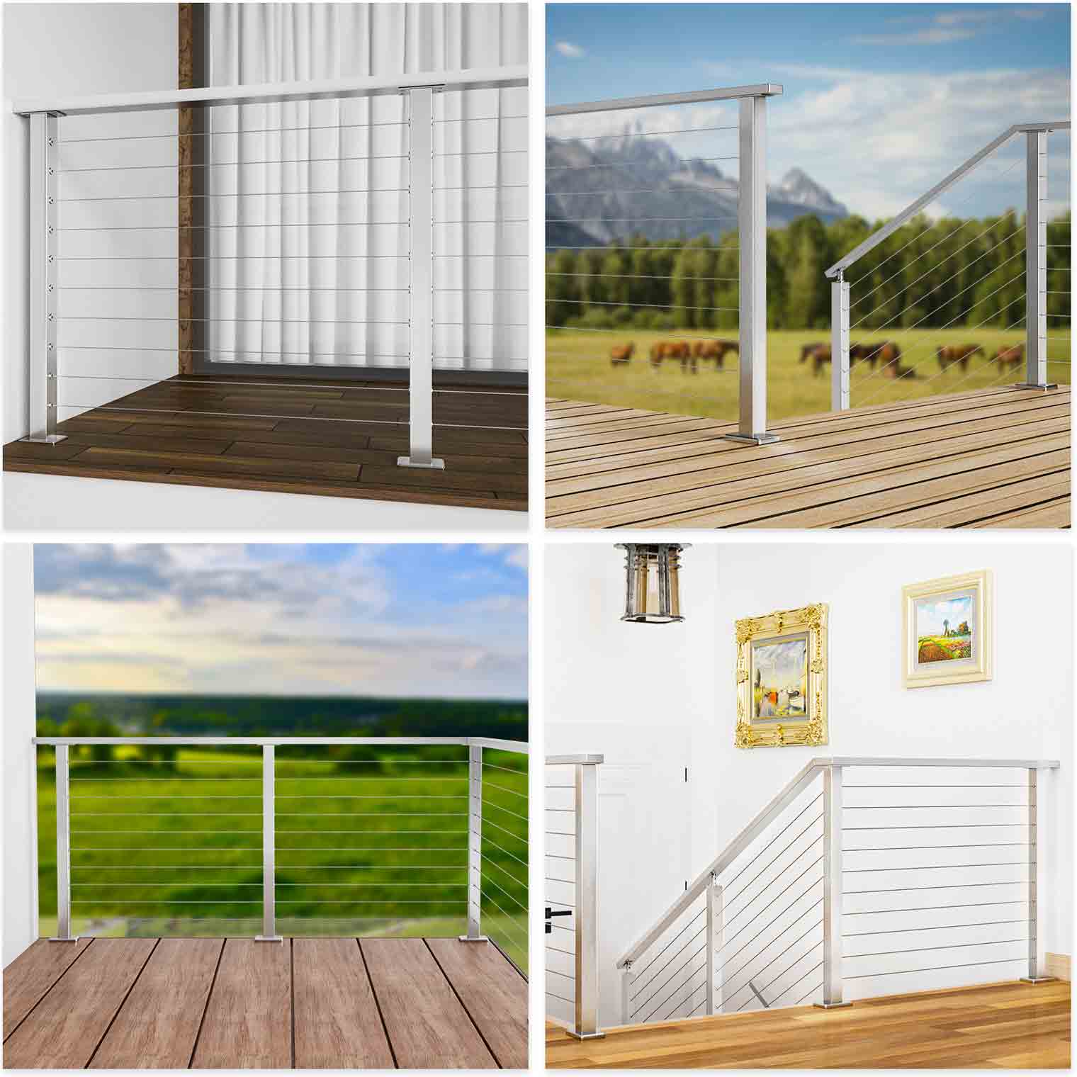 NiceView Outdoor Cable Railing Systems | Muzata Railing