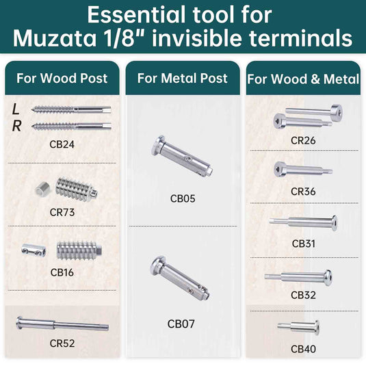 Muzata for 1/8” Cable Socket Wrench CT16 - Muzata