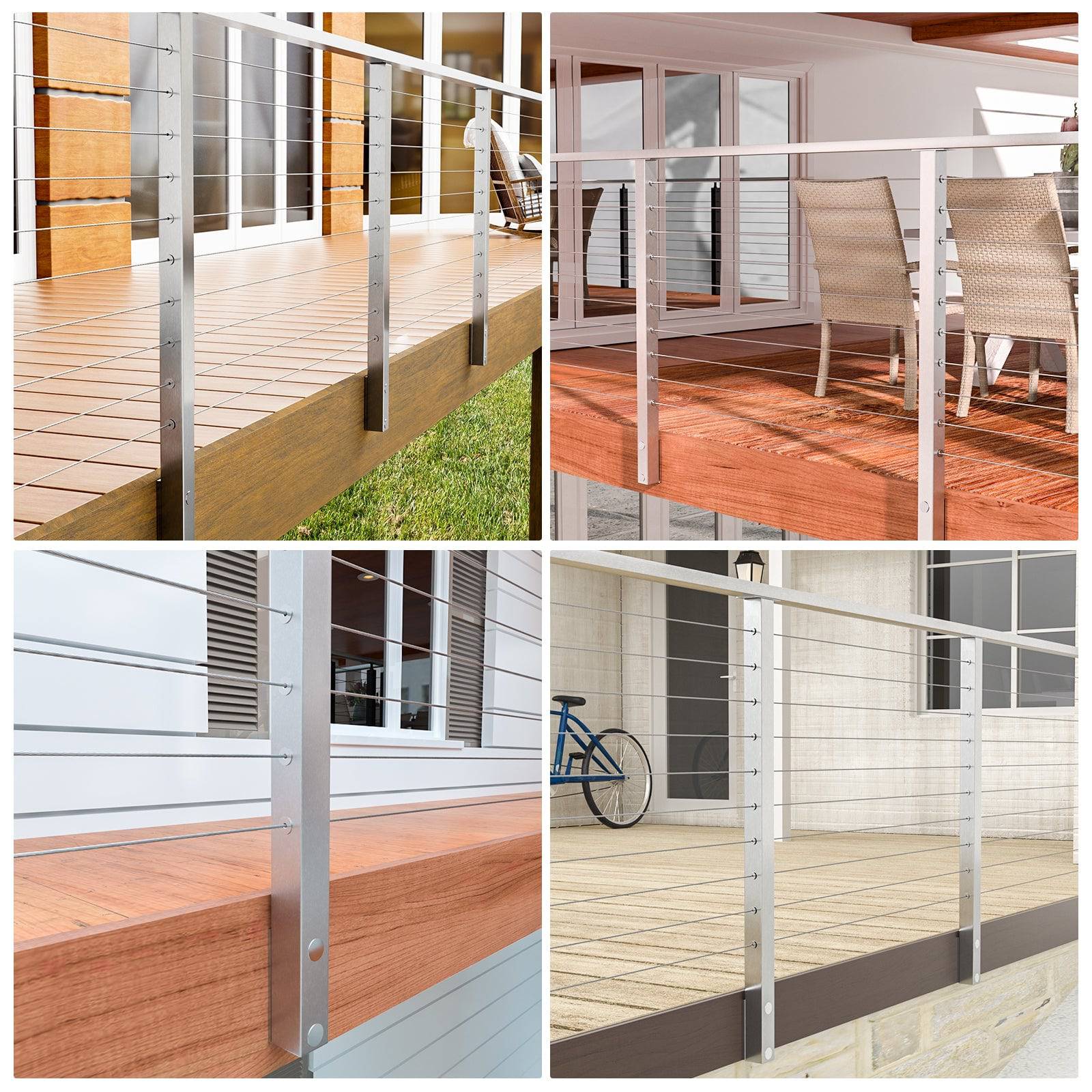 SpaceSaver side-mount Cable railing System | Muzata Railing