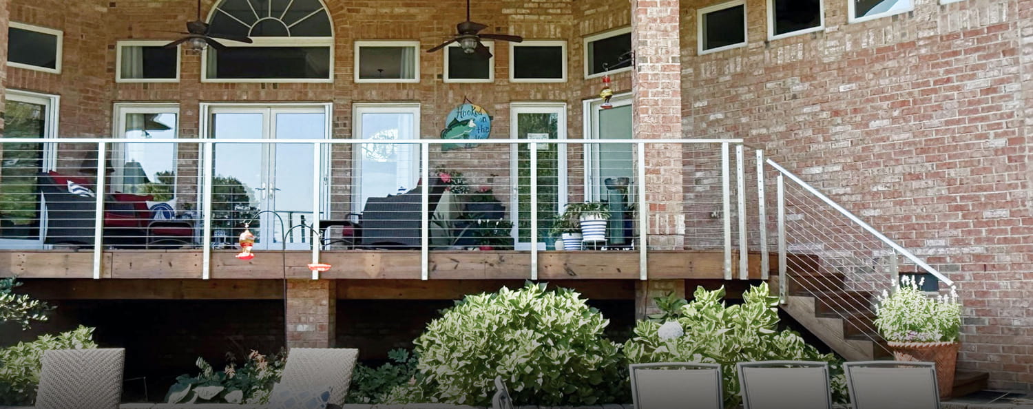 Brushed Cable Balcony Railing