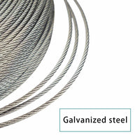 Muzata wire rope galvanized steel 1/8 inch 330ft WR03