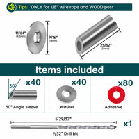 Muzata T316 Stainless Steel 10 30 35 Degree Angle Adjustable Protector Sleeve 1/8